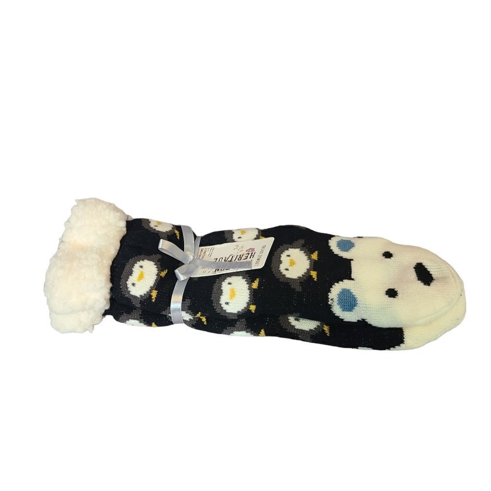 Modern Heritage Cozy Penguin Lounge Socks Size 9-11‎